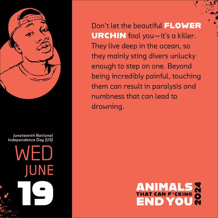 2024 Animals That Can F*cking End You Page-A-Day