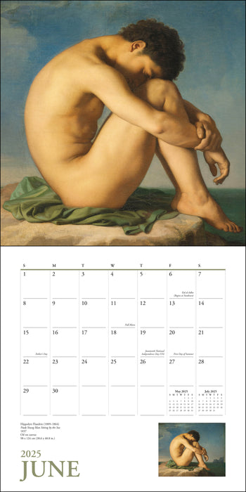 2025 Great Works of the Louvre Wall Calendar