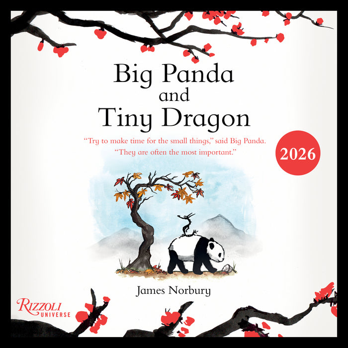 Big Panda and Tiny Dragon 2026 Square Wall Calendar