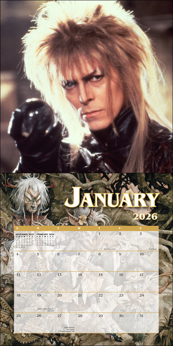 Jim Henson's Labyrinth 2026 Square Wall Calendar