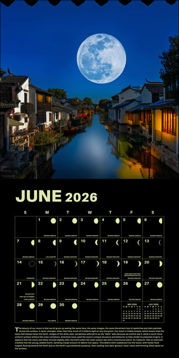 Lunar 2026 Square Wall Calendar