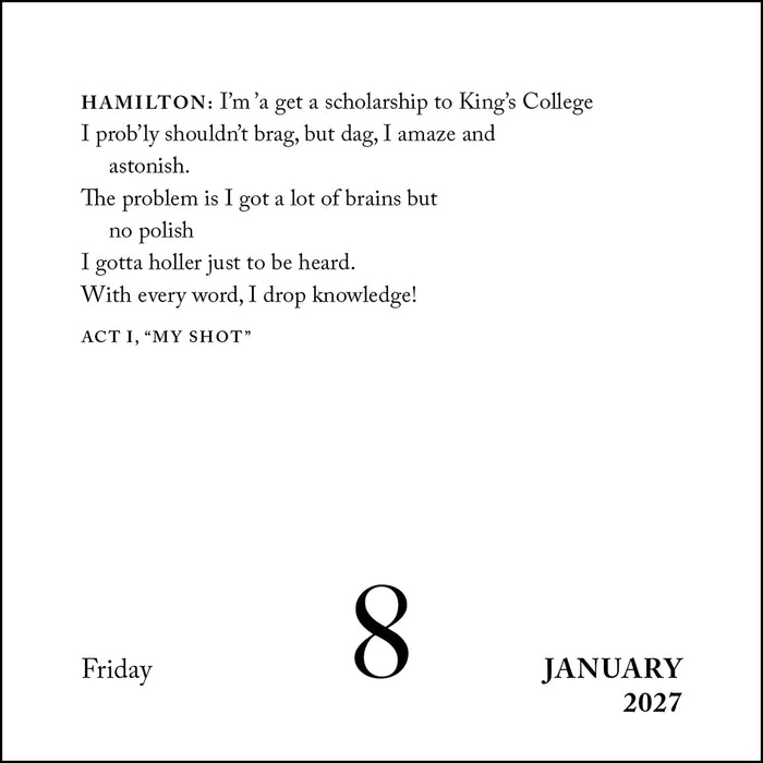 Hamilton 2027 Page-A-Day Calendar