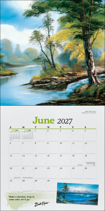 Bob Ross 2027 Square Wall Calendar