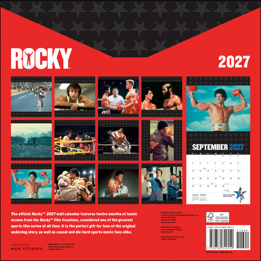 Rocky 2027 Square Wall Calendar