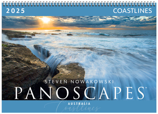 2025 Coastlines Panoscapes Wall Calendar by  Steven Nowakowski Publishing from Calendar Club