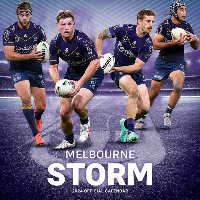 2024 NRL Melbourne Storm Wall Calendar