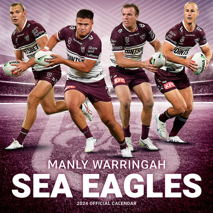 2024 NRL Manly Sea Eagles Wall Calendar
