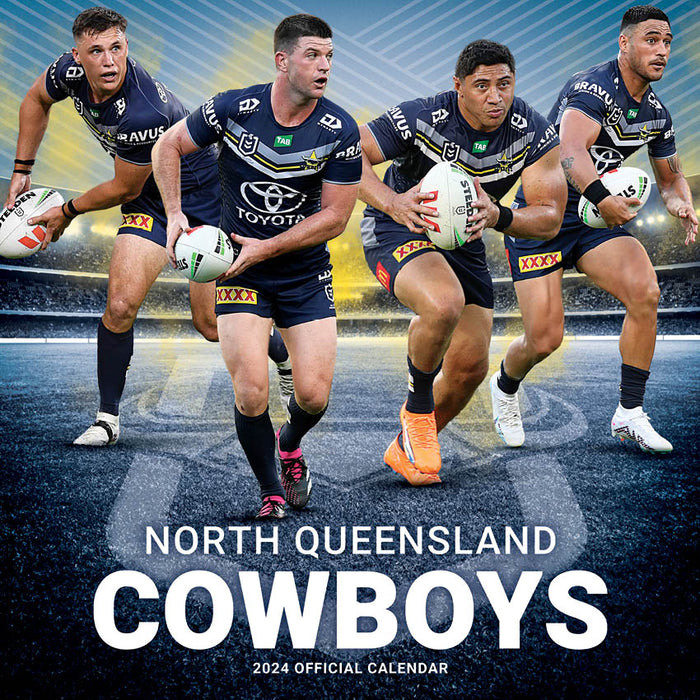 2024 NRL North Queensland Cowboys Wall Calendar