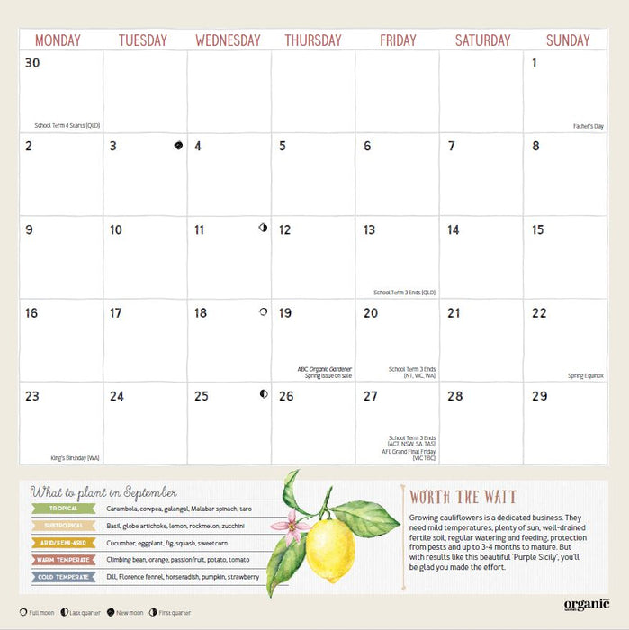 2024 ABC Organic Gardener Wall Calendar — Calendar Club