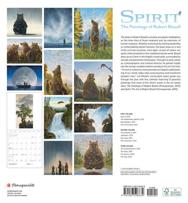 2024 Spirit: The Paintings of Robert Bissell Wall Calendar