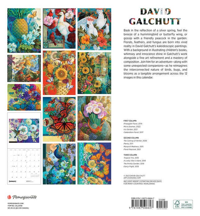 2024 David Galchutt Wall Calendar
