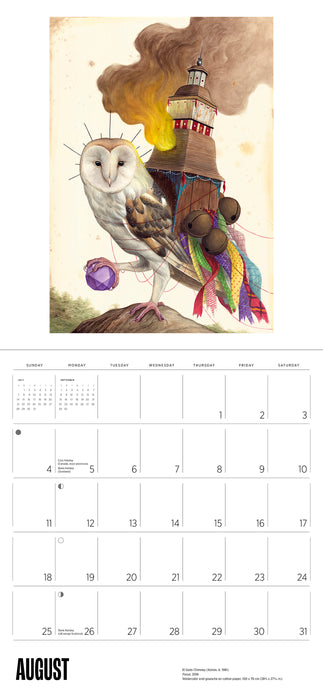 2024 El Gato Chimney: Avian Enigmas Wall Calendar