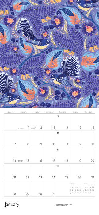 2024 Catherine Marion Folklore and Flora Wall Calendar
