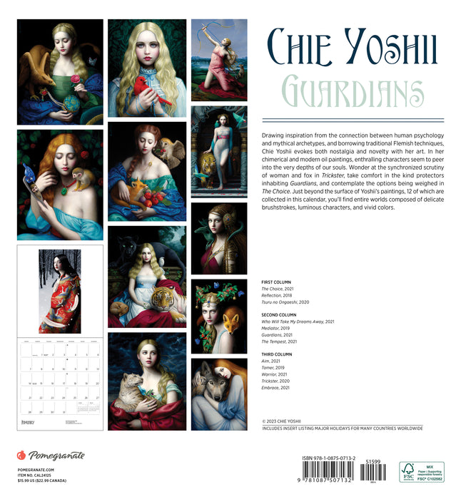 2024 Chie Yoshii: Guardians Wall Calendar