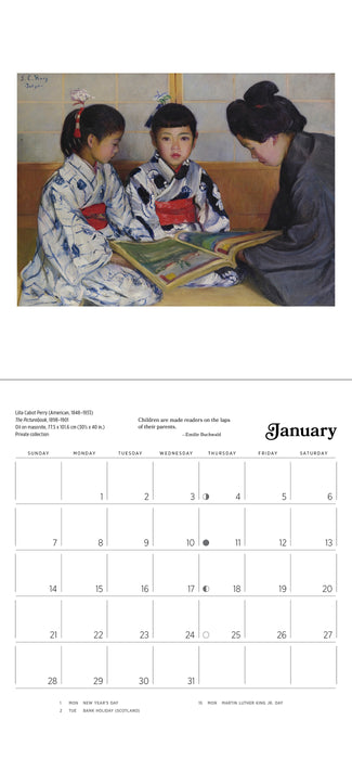2024 The Reading Woman Mini Wall Calendar