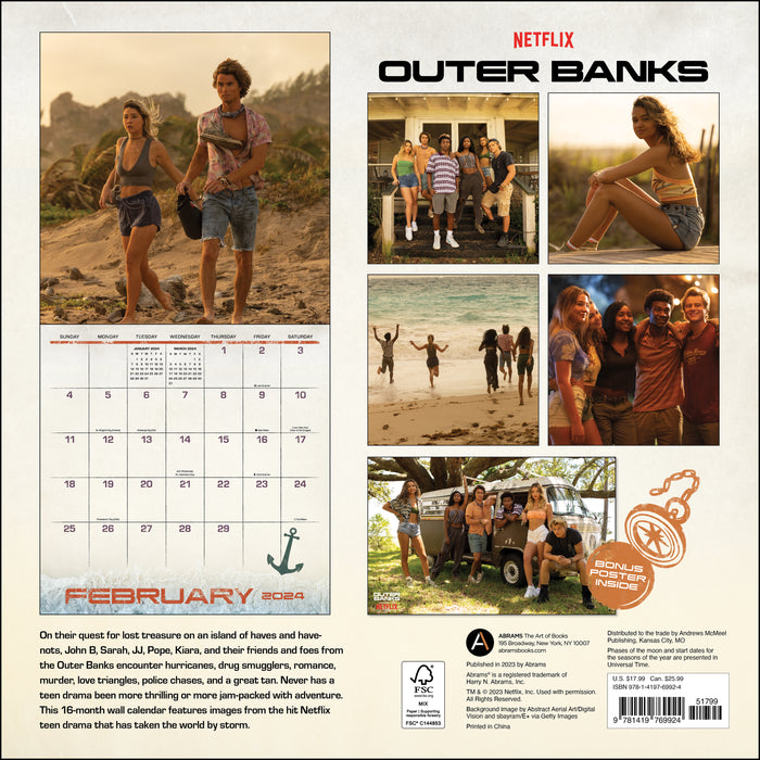 2024 Outer Banks Wall Calendar
