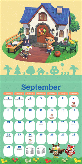 2024 Animal Crossing: New Horizons Wall Calendar