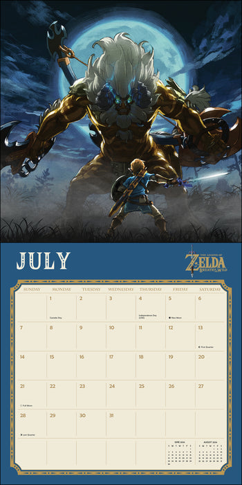 2024 Legend of Zelda Wall Calendar