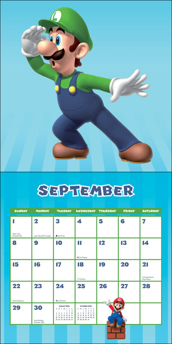 2024 Super Mario Wall Calendar