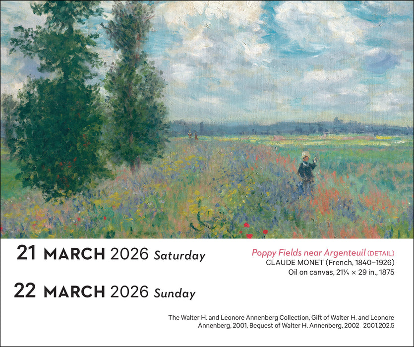 Impressionism and Post Impressionism 2026 Page-A-Day Calendar