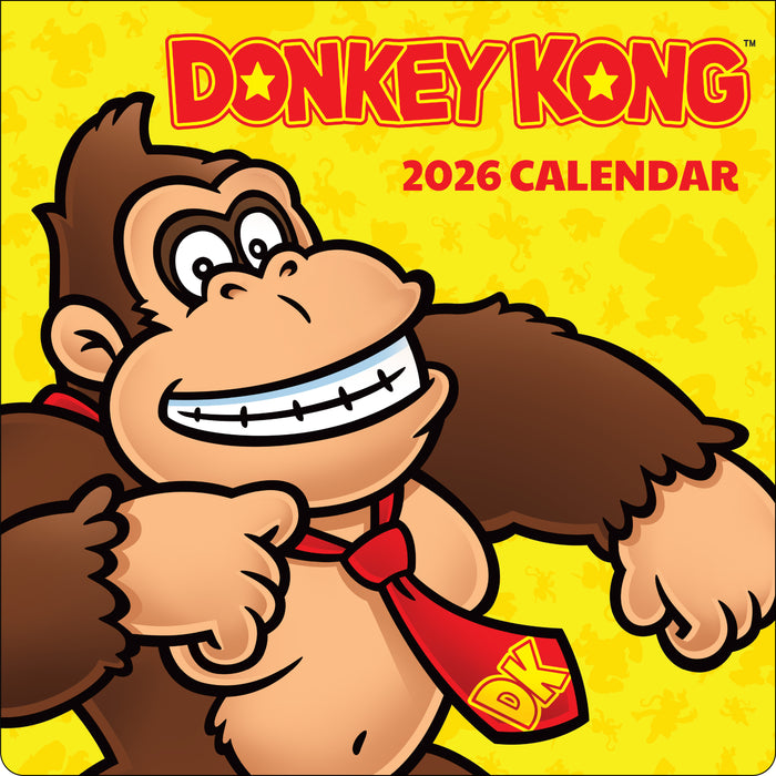 Donkey Kong 2026 Square Wall Calendar