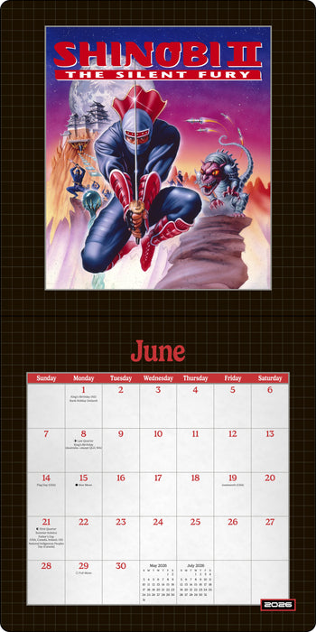 Shinobi 2026 Square Wall Calendar (Online Exclusive)