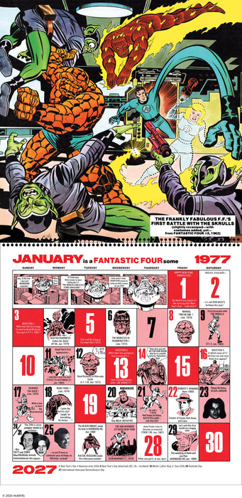 Mighty Marvel 2027 Square Wall Calendar