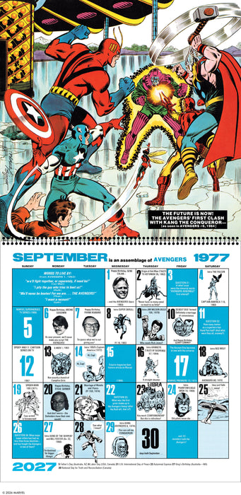 Mighty Marvel 2027 Square Wall Calendar