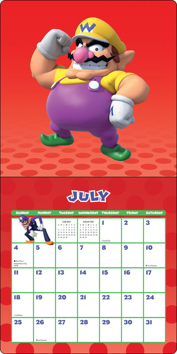 Super Mario 2027 Square Wall Calendar