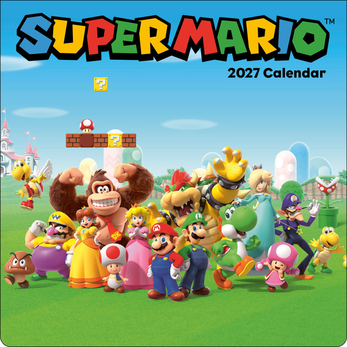 Super Mario 2027 Square Wall Calendar