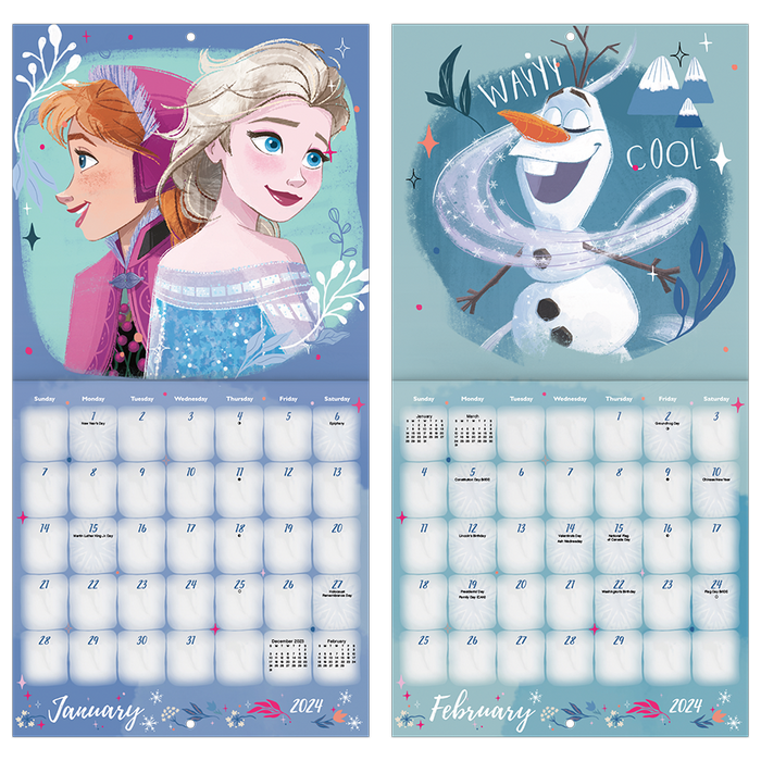 2024 Frozen Mini Wall Calendar