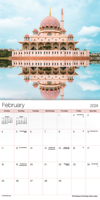 2024 Exotic Destinations  Wall Calendar