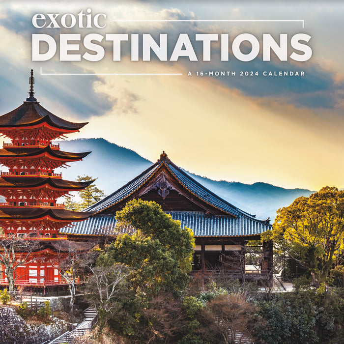2024 Exotic Destinations  Wall Calendar