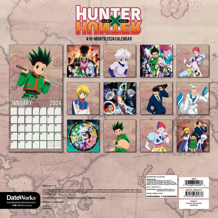 2024 Hunter x Hunter Wall Calendar — Calendar Club