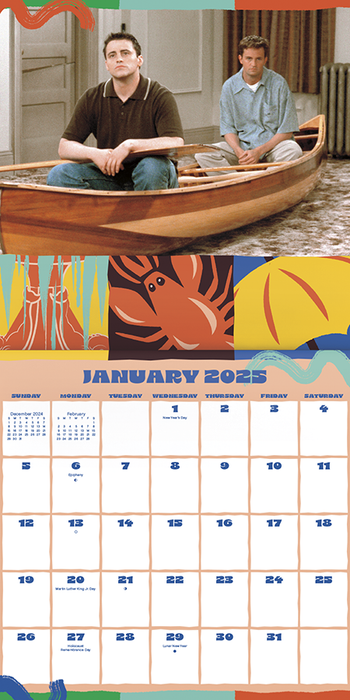 2025 Friends Mini Wall Calendar by  Trends International from Calendar Club