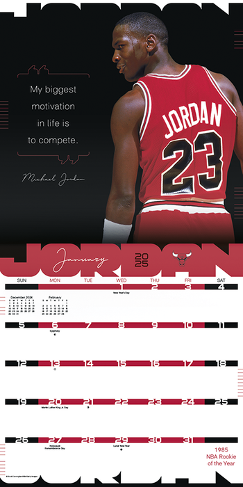2025 Michael Jordan Wall Calendar by  Trends International from Calendar Club