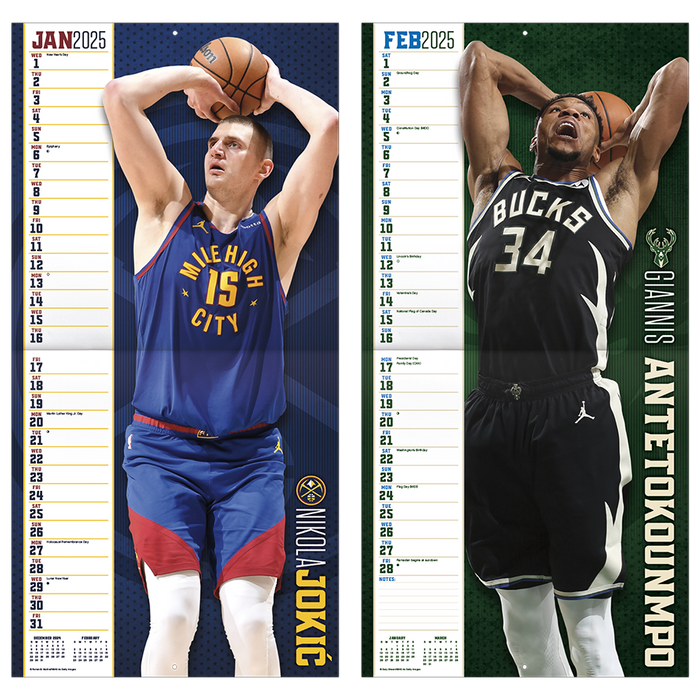 2025 NBA Superstars Wall Calendar by  Trends International from Calendar Club