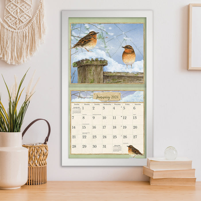 2024 Birds In The Garden Wall Calendar