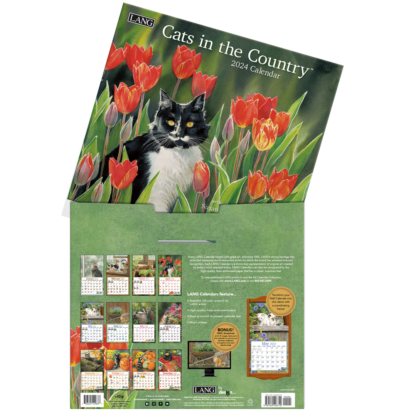 2024 Cats In The Country Wall Calendar — Calendar Club