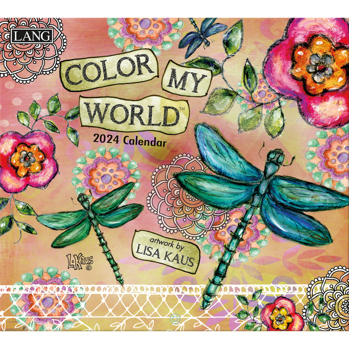 2024 Color My World Wall Calendar