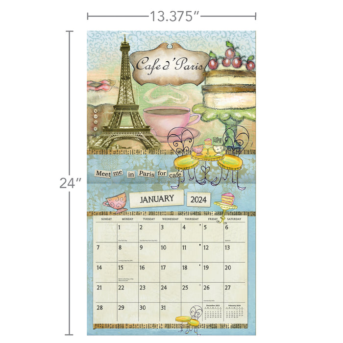 2024 Color My World Wall Calendar