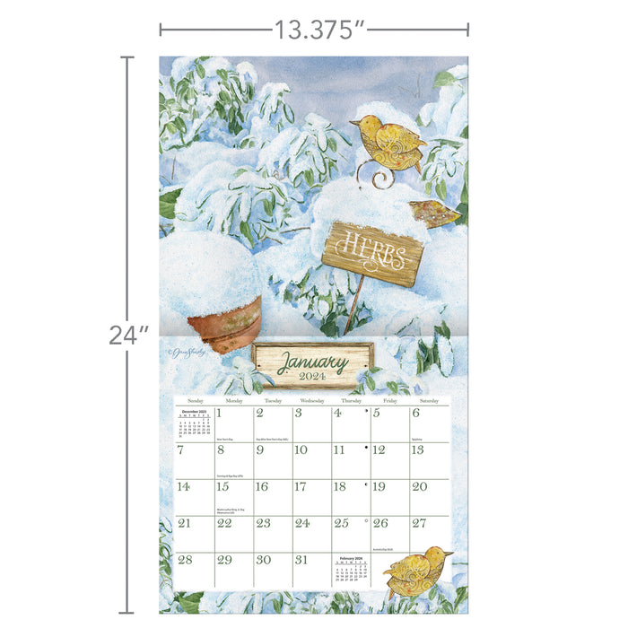 2024 Herb Garden Wall Calendar