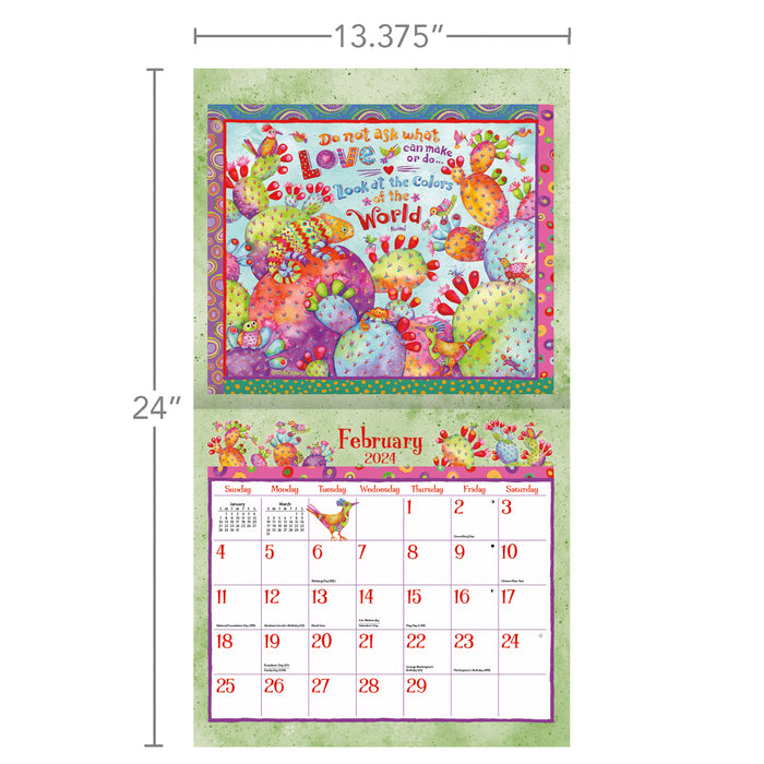 2024 Simple Inspirations Wall Calendar