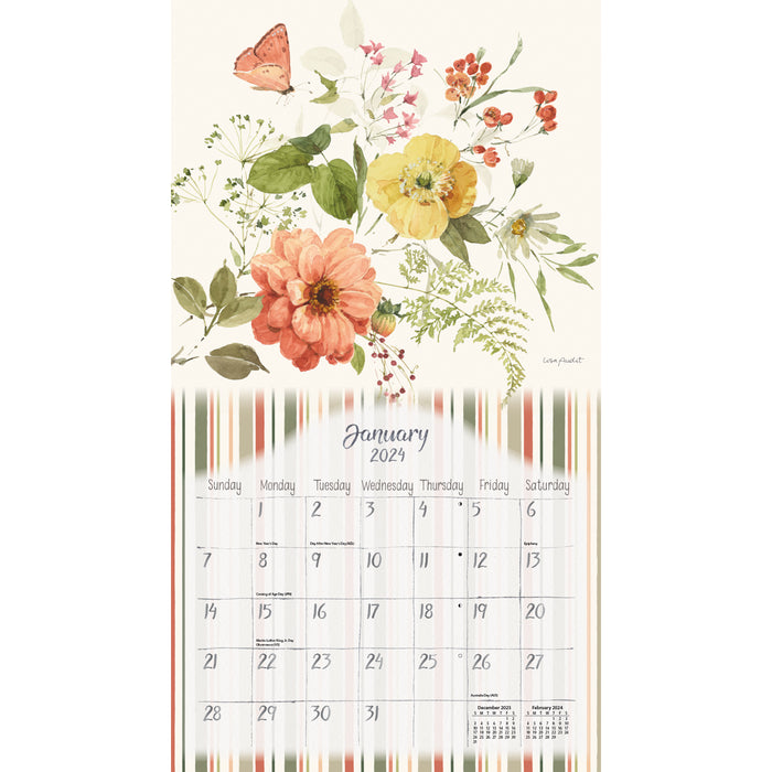 2024 Watercolor Seasons Wall Calendar