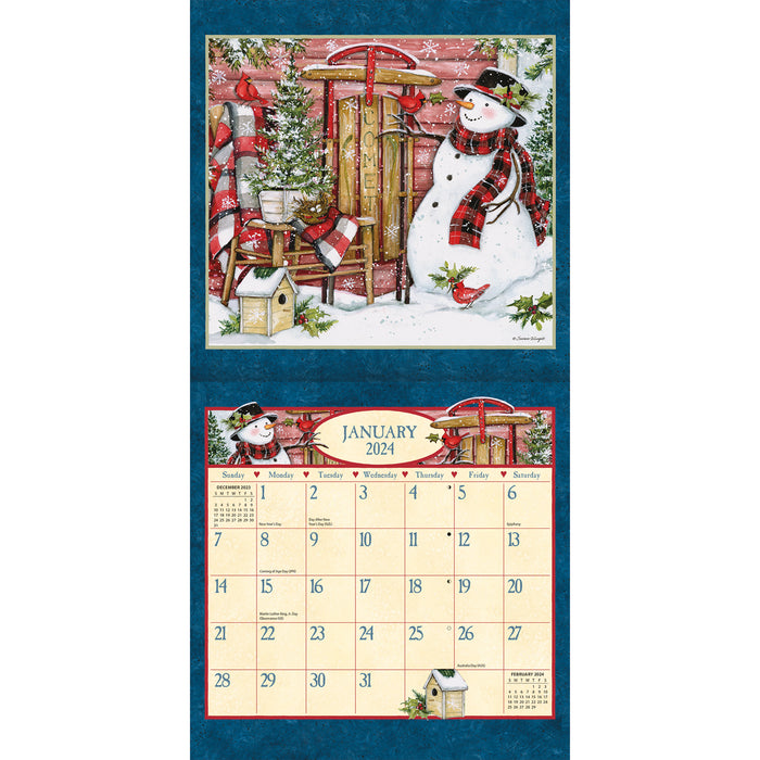 2024 Heart & Home Mini Wall Calendar