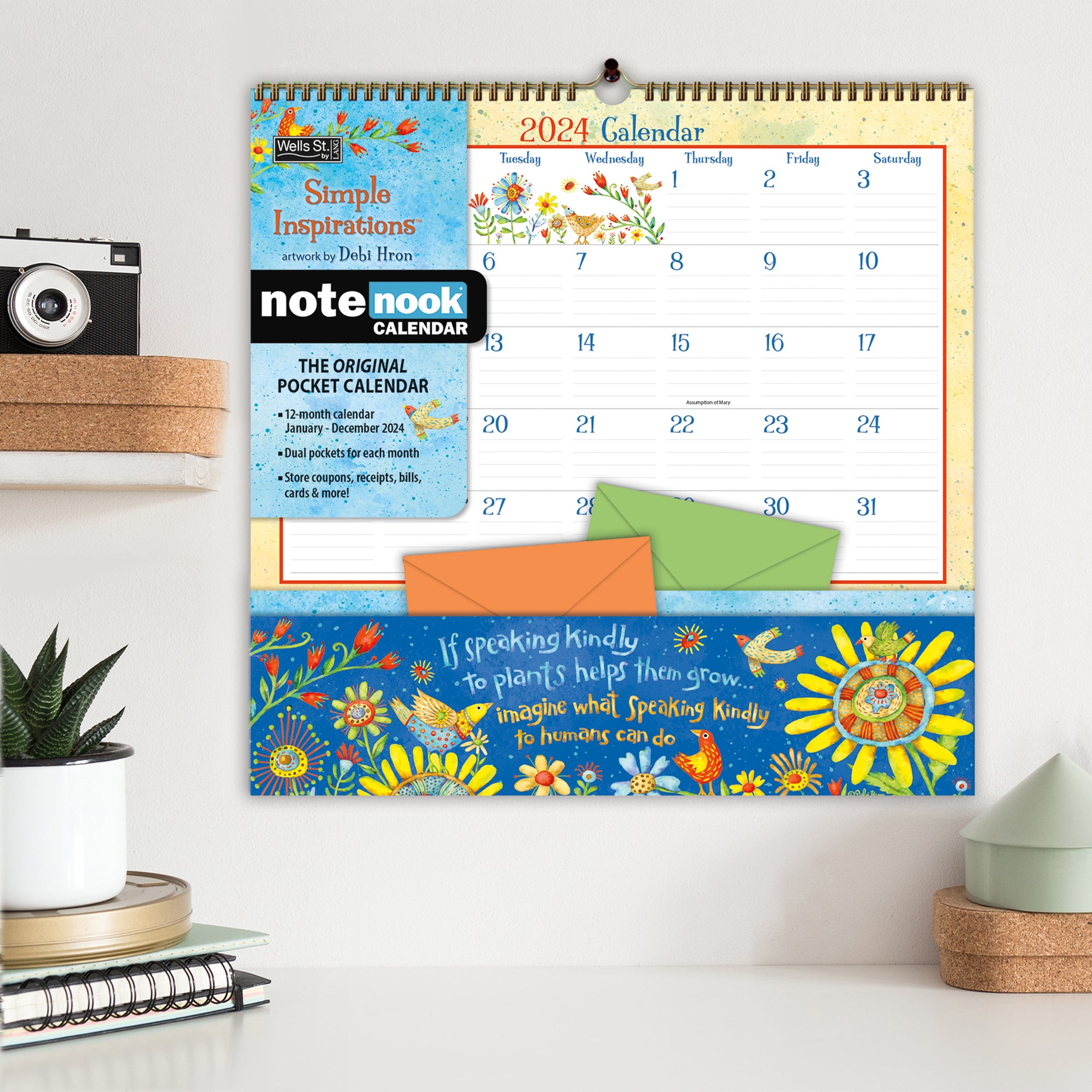 2024 Simple Inspirations Note Nook Wall Calendar — Calendar Club