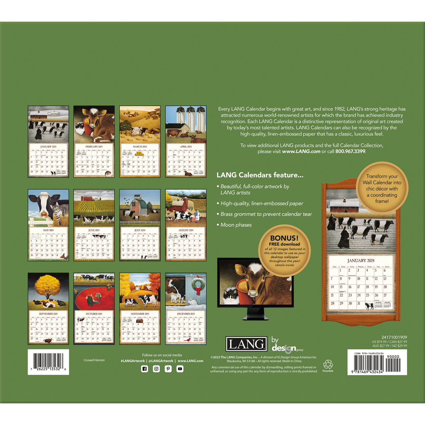 2024 Cows Cows Cows Wall Calendar Calendar Club 2024 Cows Cows Cows Wall Calendar Calendar Club