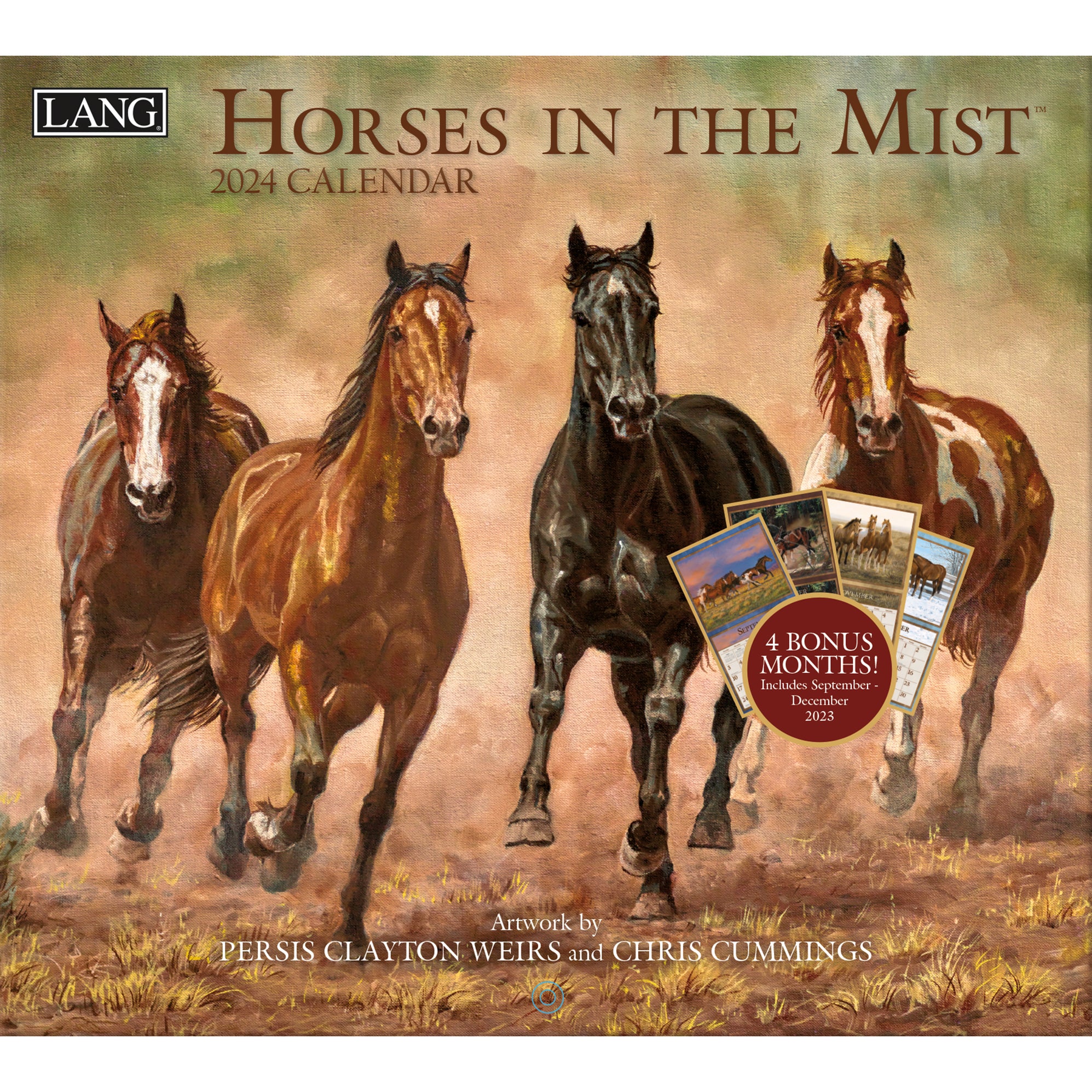 2024 Horses In The Mist Wall Calendar — Calendar Club