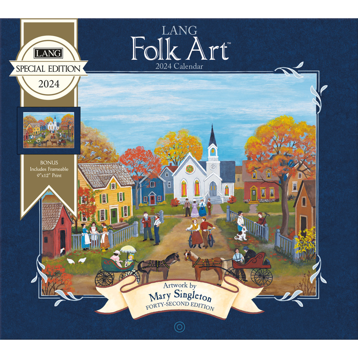 2024 Lang Folk Art Wall Calendar — Calendar Club