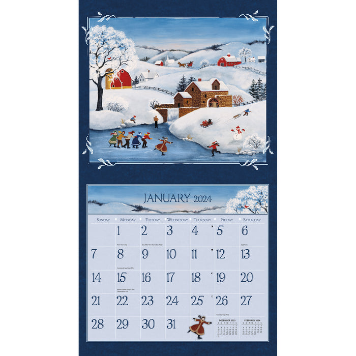 2024 Lang Folk Art Wall Calendar